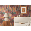 Vliestapete 'Anna d'Andrea' Retro rot 0,53 x 10,05 m