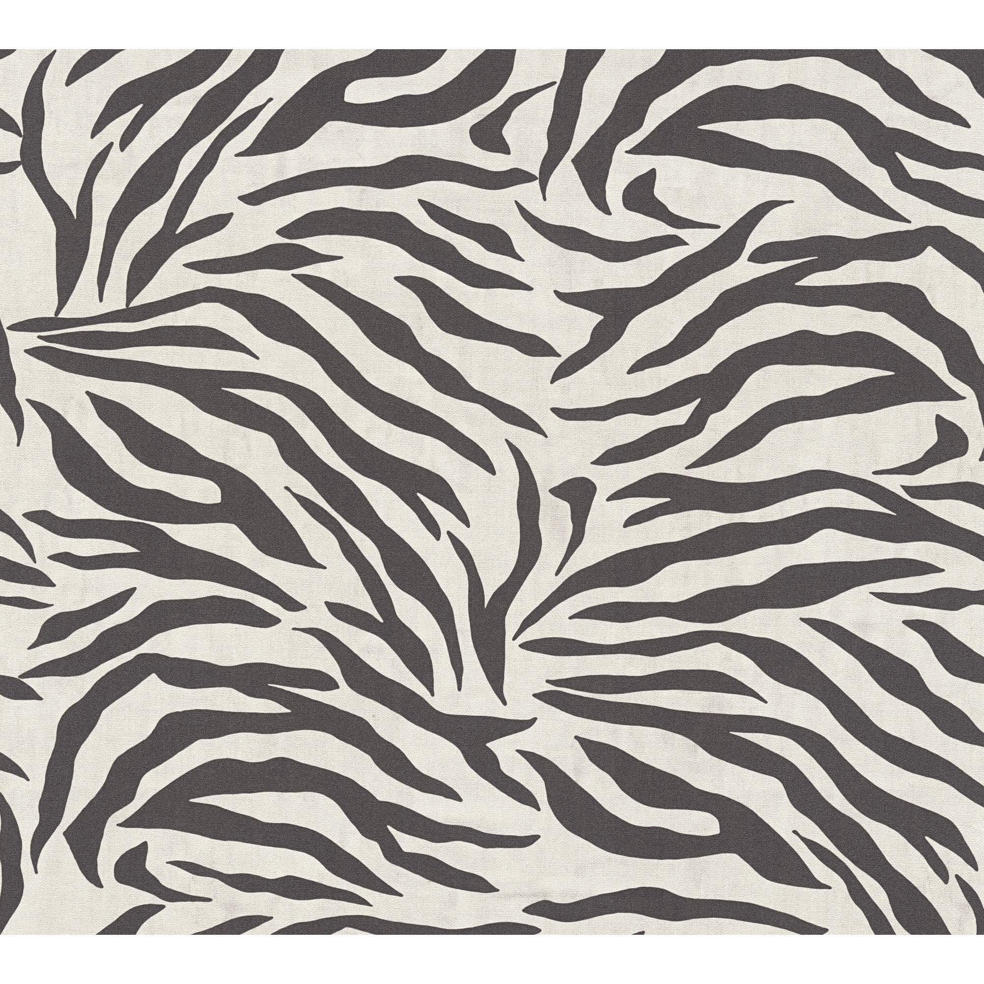 Vliestapete 'Anna d'Andrea' Zebra weiß 0,53 x 10,05 m