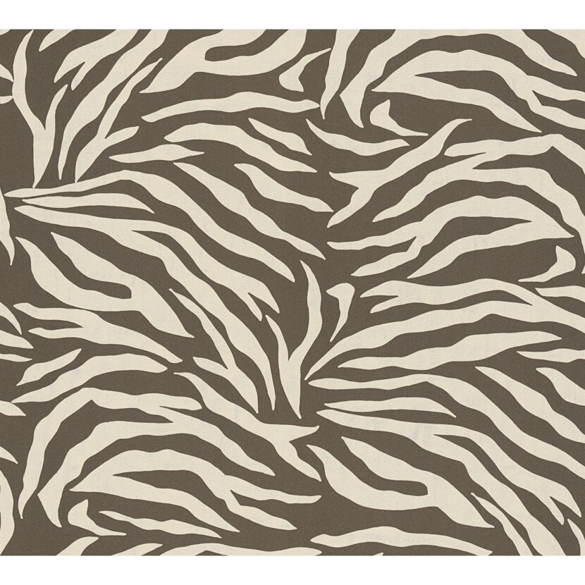 Vliestapete 'Anna d'Andrea' Zebra beige 0,53 x 10,05 m