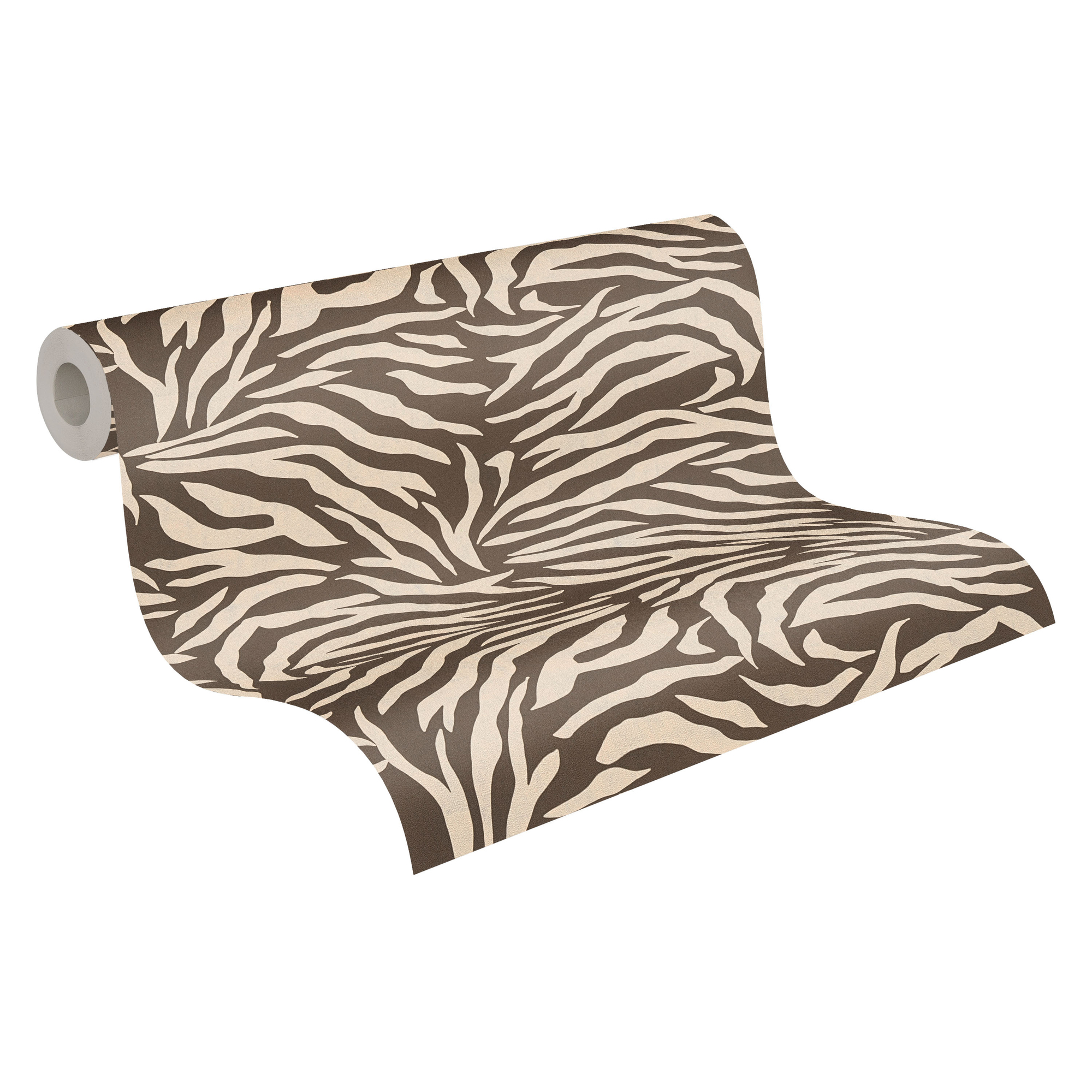 Vliestapete 'Anna d'Andrea' Zebra beige 0,53 x 10,05 m