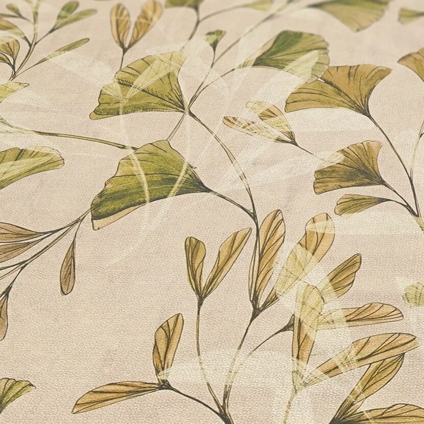 Vliestapete 'Anna d'Andrea' Ranken beige 0,53 x 10,05 m