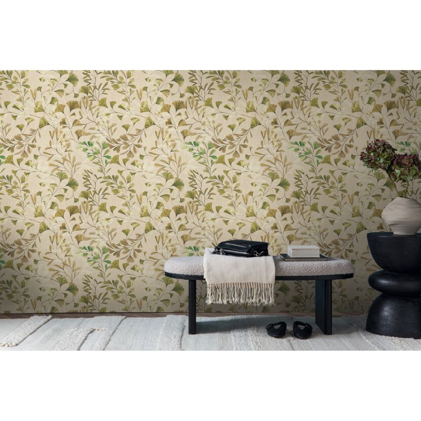 Vliestapete 'Anna d'Andrea' Ranken beige 0,53 x 10,05 m