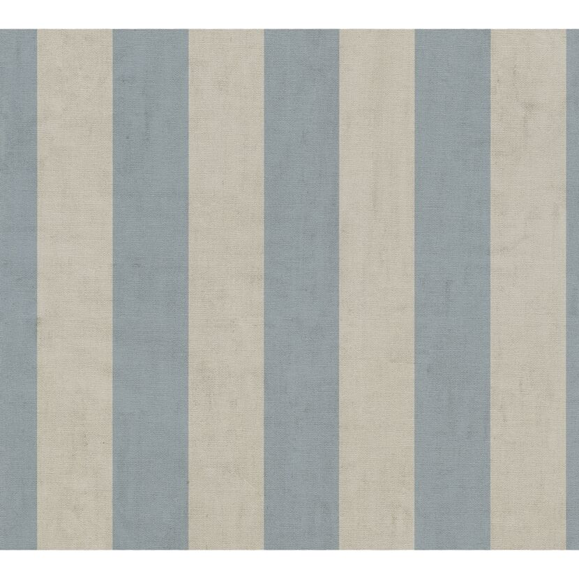 Vliestapete 'Anna d'Andrea' Streifen blau 0,53 x 10,05 m