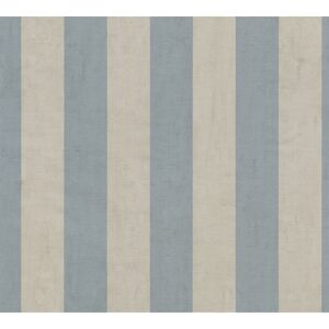 Vliestapete 'Anna d'Andrea' Streifen blau 0,53 x 10,05 m