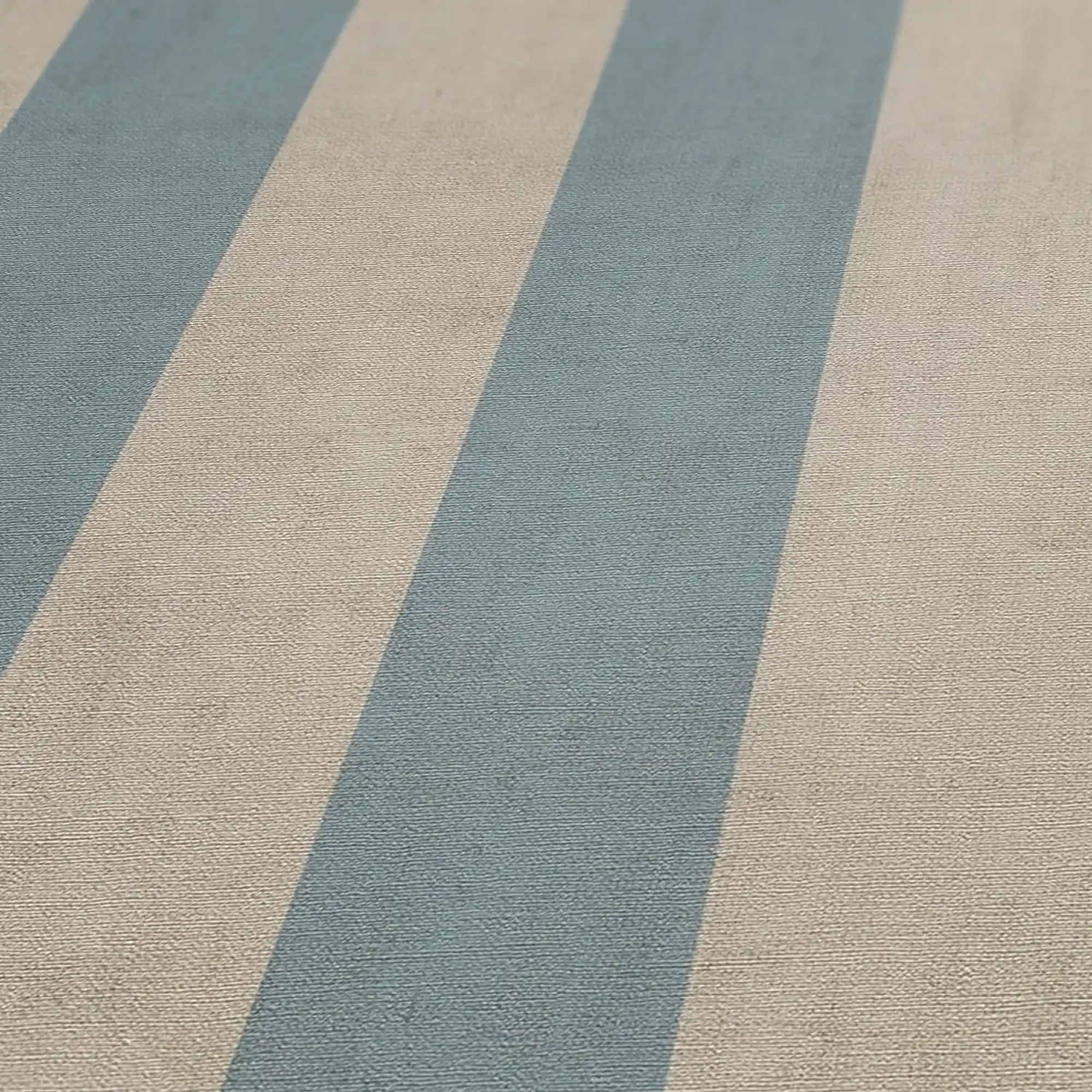 Vliestapete 'Anna d'Andrea' Streifen blau 0,53 x 10,05 m