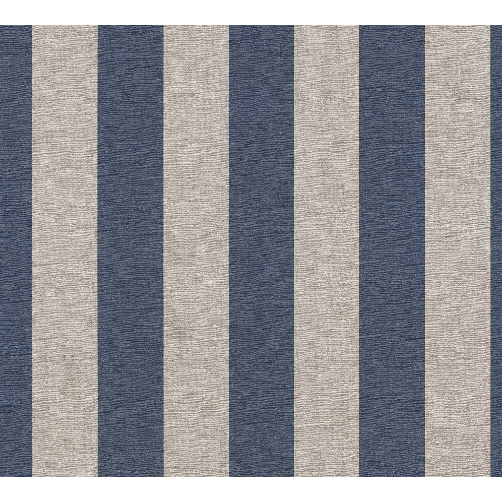 Vliestapete 'Anna d'Andrea' Streifen blau 0,53 x 10,05 m