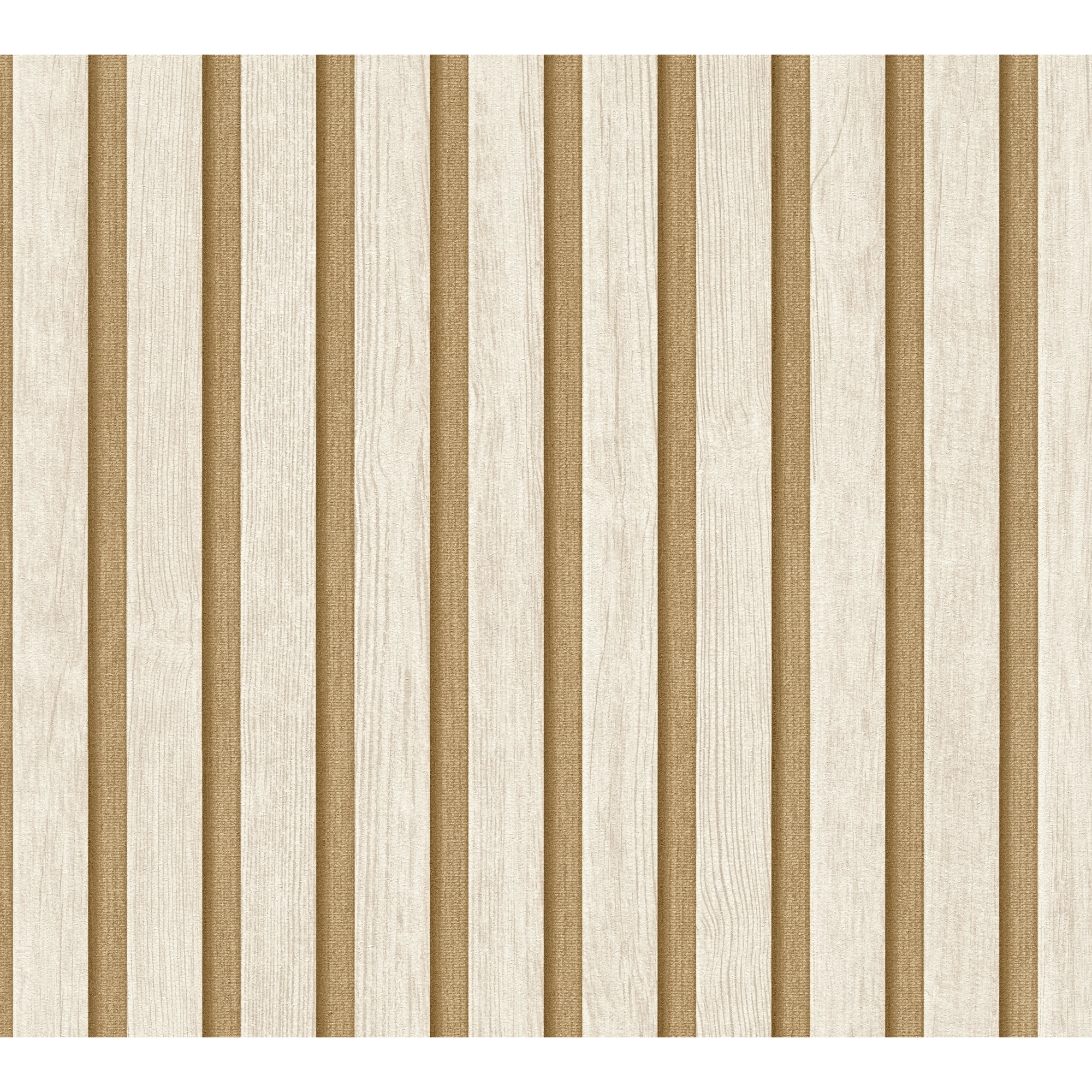 Vliestapete '50 Jahre A.S.' Holzpaneel beige 0,53 x 10,05 m