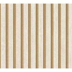 Vliestapete '50 Jahre A.S.' Holzpaneel beige 0,53 x 10,05 m