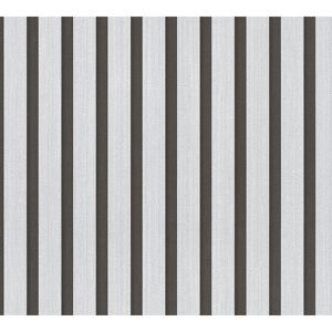 Vliestapete '50 Jahre A.S.' Holzpaneel silber 0,53 x 10,05 m