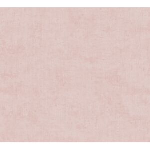 Vliestapete 'Lilly & Luis' Uni rosa 0,53 x 10,05 m