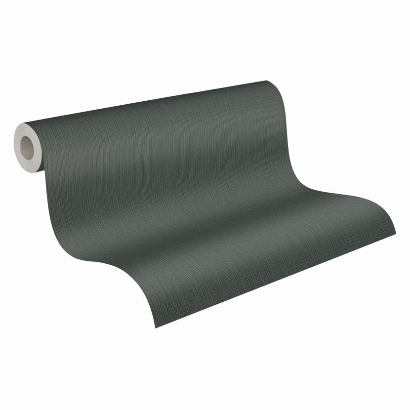 Vliestapete 'Michalsky 6' Gewebe dunkelgrau 0,53 x 10,05 m