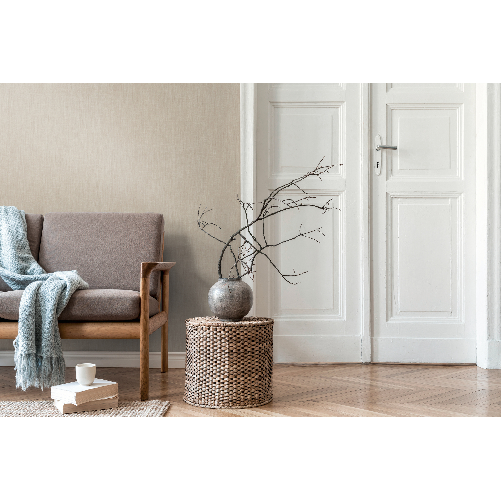 Vliestapete 'Daniel Hechter 7' Uni beige 0,53 x 10,05 m