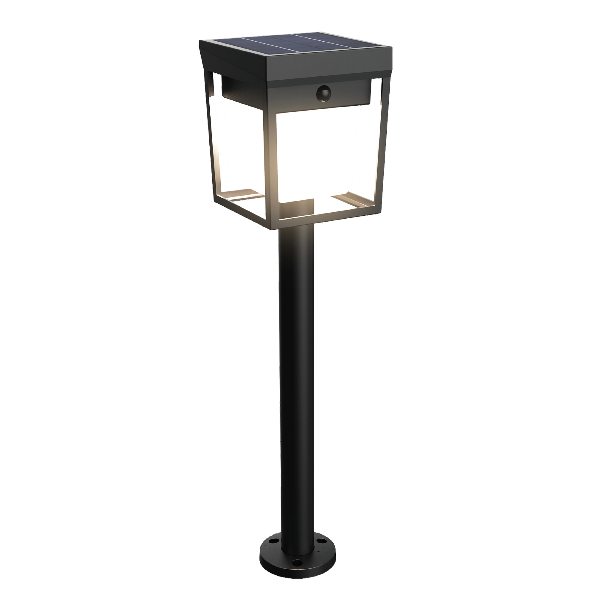 Solar Wegeleuchte 'Utrecht' schwarz mit Bewegungsmelder 12,2 x 49,3 cm