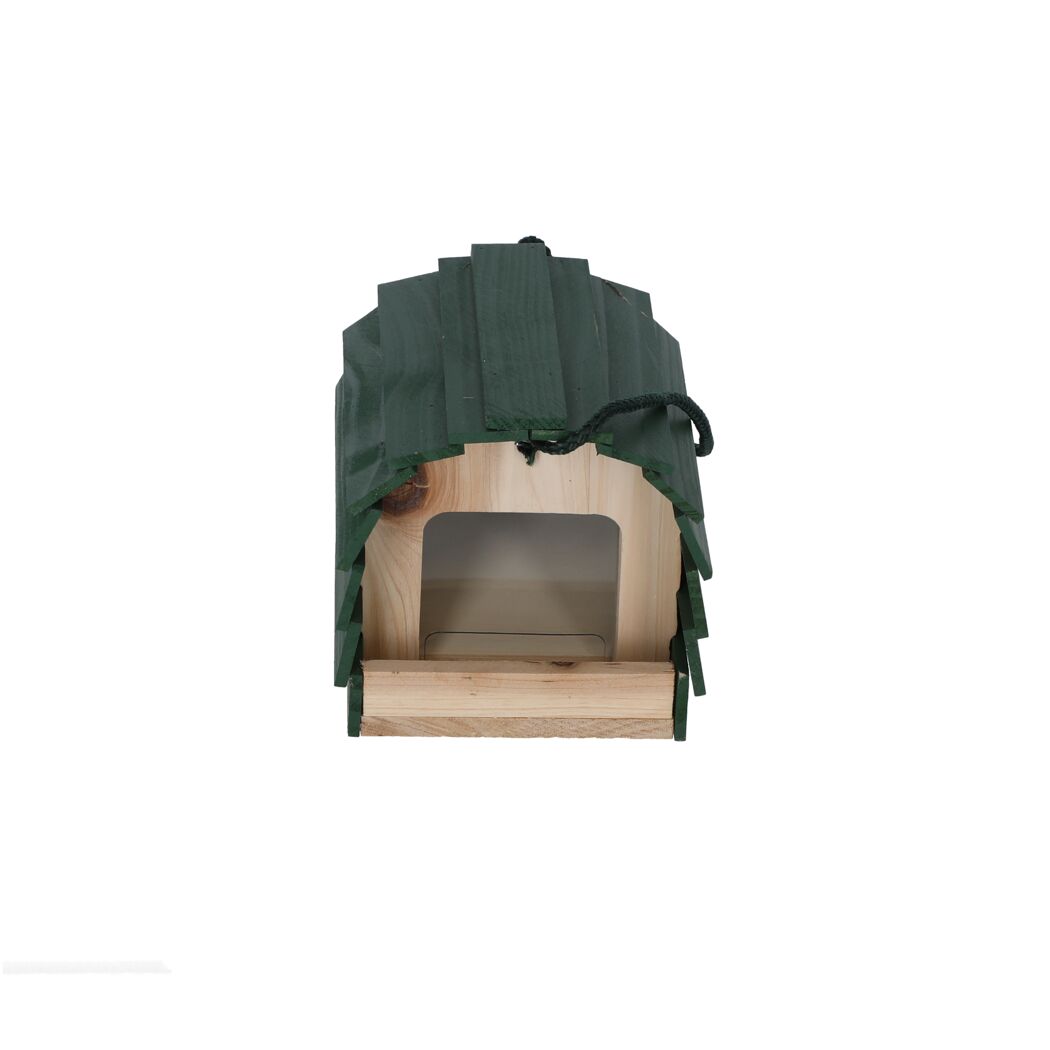 Vogelfutterhaus grün 15 x 19 x 17 cm