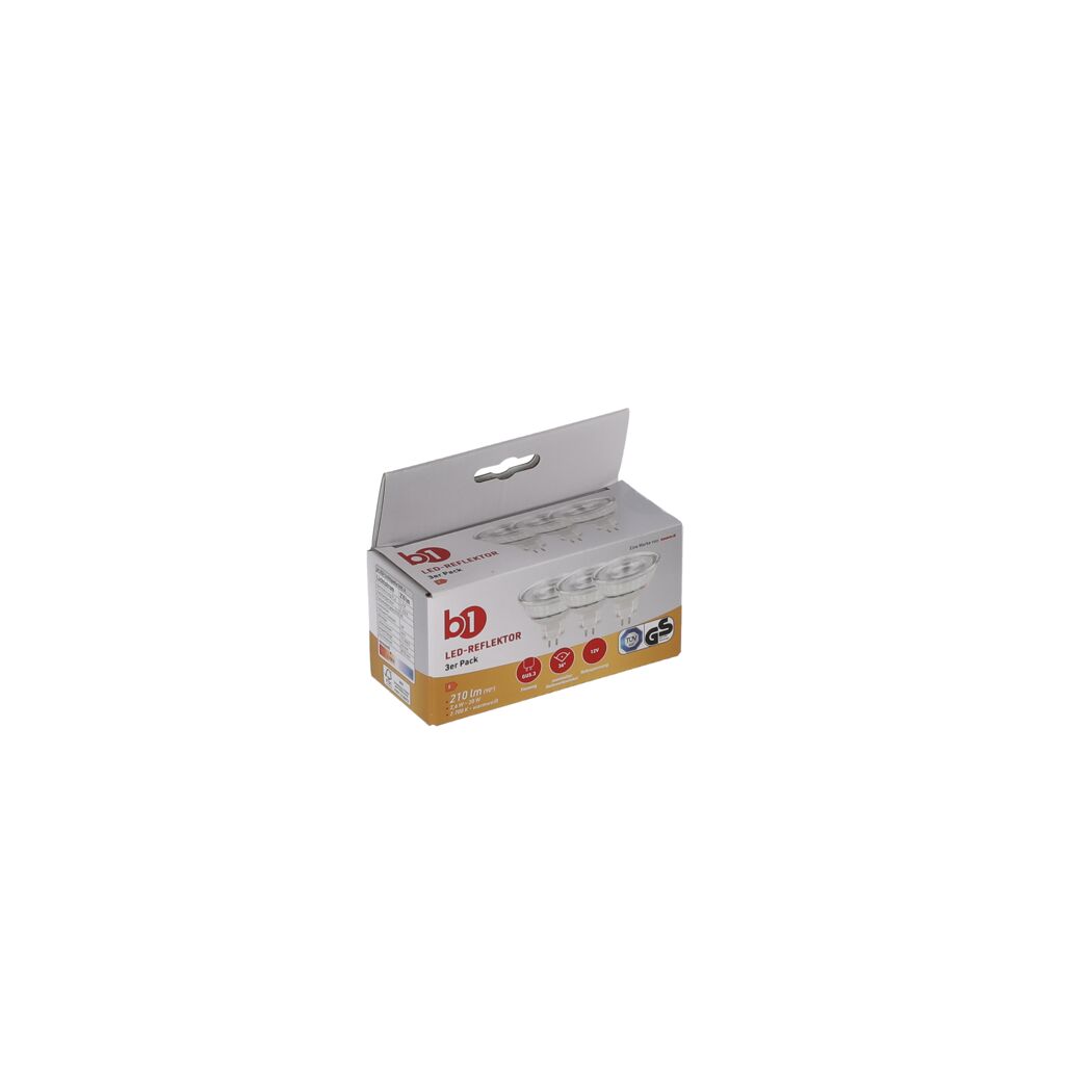 LED-Leuchtmittel Reflektor klar GU 5.3 2,6 W 210 lm warmweiß
