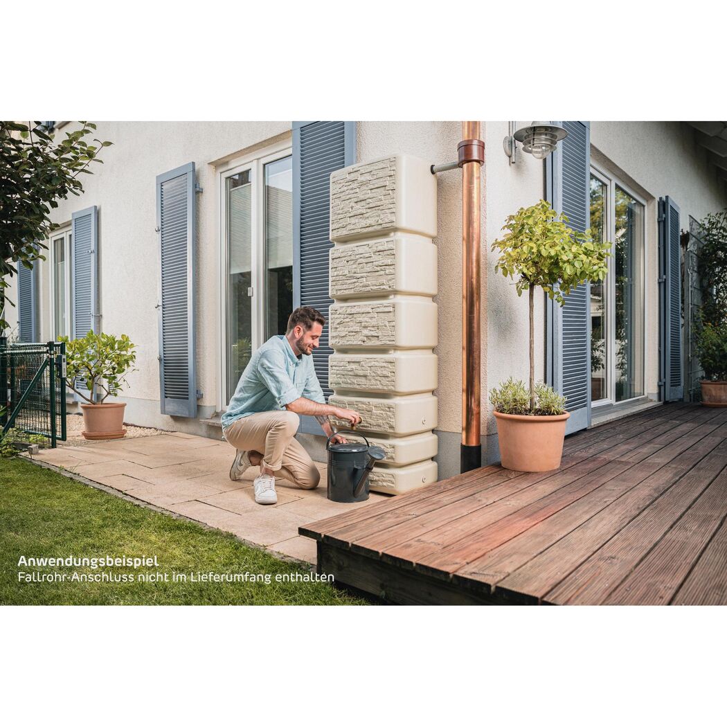 Wandtank 'Slim Stone Decor' sandbeige 350 l
