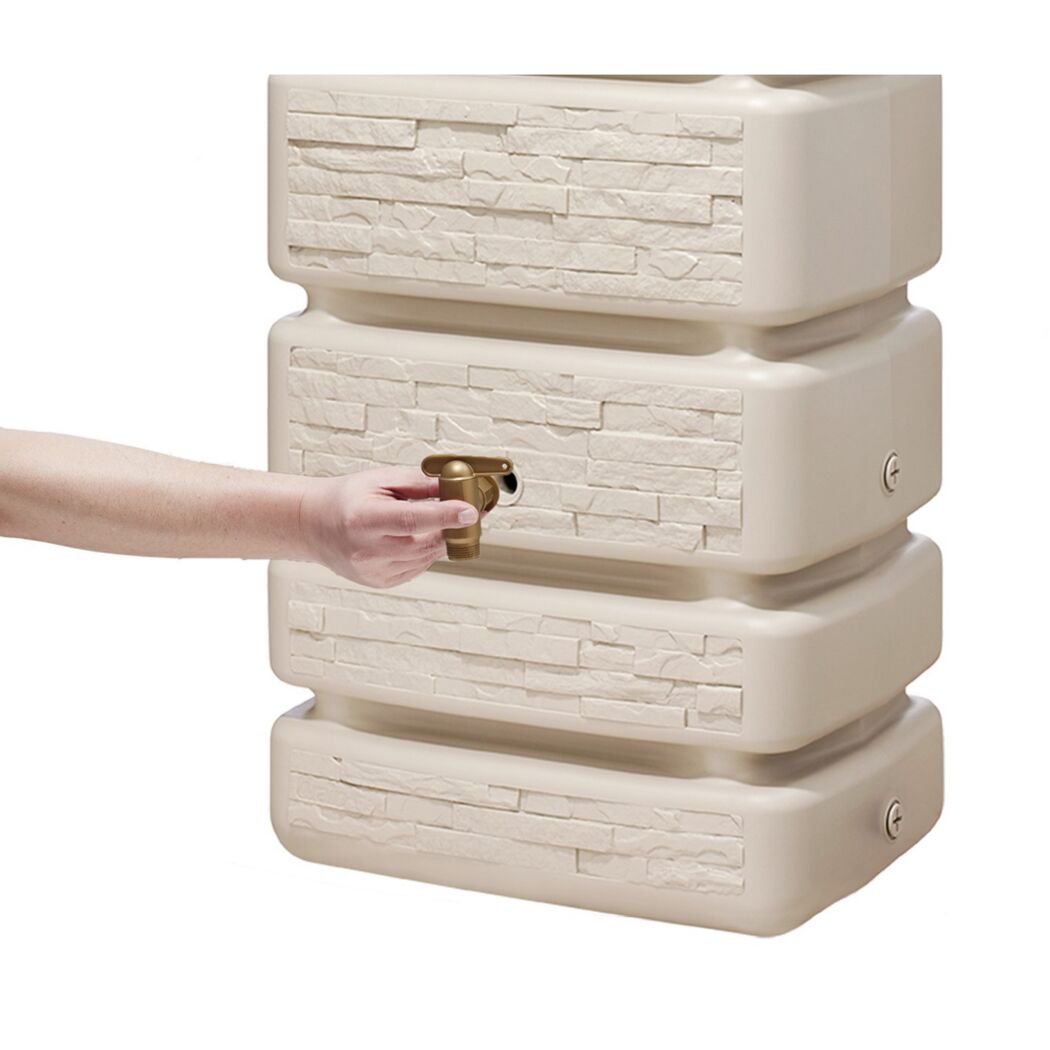 Wandtank 'Slim Stone Decor' sandbeige 350 l