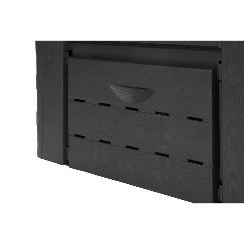 Komposter 'BlackLine' schwarz 400 l