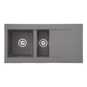 Einbauspüle 'Denver' Mineralite betongrau 100 x 50 cm