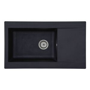 Einbauspüle 'Denver' Mineralite schwarz 86 x 50 cm