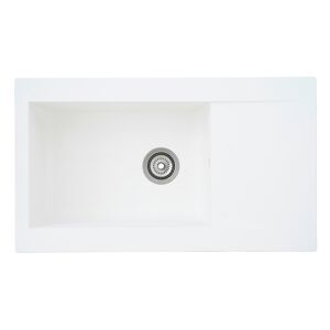 Einbauspüle 'Denver' Mineralite weiß 86 x 50 cm