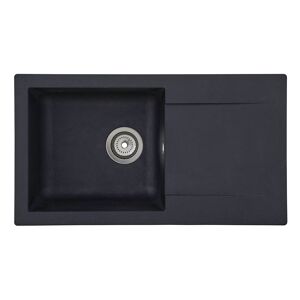 Einbauspüle 'Denver' Mineralite schwarz 78 x 44 cm