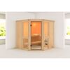 Sauna 'Ana 2' naturbelassen 196 x 198 x 196 cm