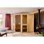 Systemsauna 'Ana 2' naturbelassen 9 kW Bio externe Steuerung 196 x 198 x 196 cm
