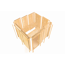 Systemsauna 'Ana 2' naturbelassen 9 kW Bio externe Steuerung 196 x 198 x 196 cm