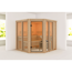 Sauna 'Airisa' naturbelassen 196 x 198 x 196 cm
