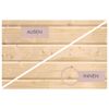 Sauna 'Airisa' naturbelassen mit Kranz Ofen 9 kW externe Steuerung 196 x 202 x 210 cm