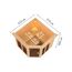 Sauna 'Airisa' naturbelassen mit Kranz 9 kW Bio externe Steuerung 210 x 202 x 210 cm