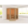 Sauna 'Yumalie' naturbelassen 158 x 207 x 158 cm