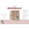 Sauna 'Yumalie' naturbelassen 158 x 207 x 158 cm
