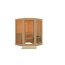 Sauna 'Yumalie' naturbelassen 158 x 207 x 158 cm