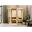 Sauna 'Yumalie' naturbelassen Ofen 9 kW externe Steuerung 158 x 207 x 158 cm