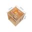 Saunahaus 'Orcadia' naturbelassen Ofen 9 kW externe Steuerung 219,5 x 244 x 216,5 cm
