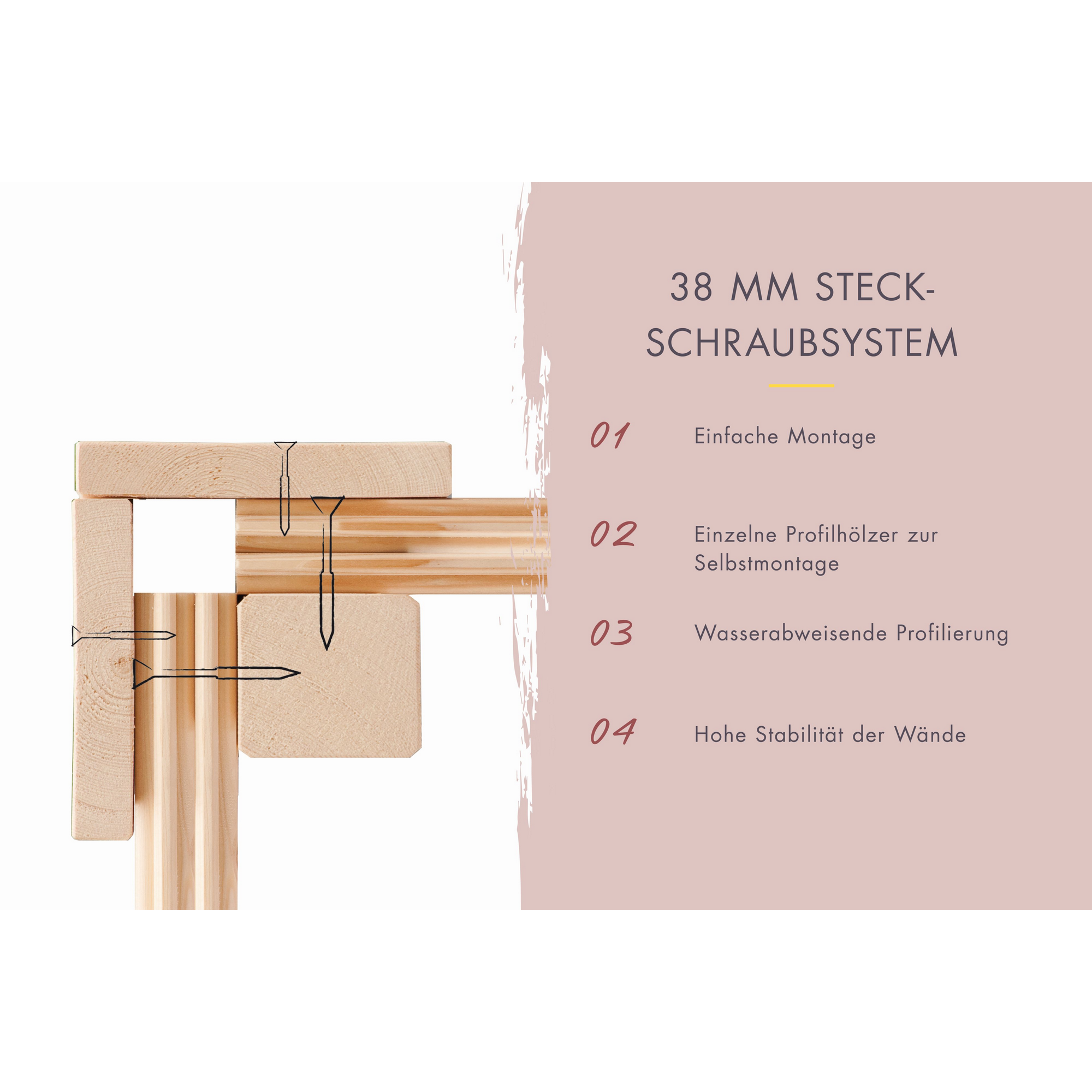 Saunahaus 'Aressa 1' naturbelassen / graualuminium 191 x 231,5 x 276 cm