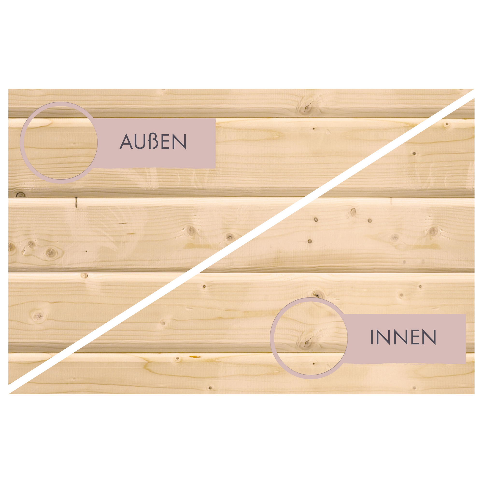 Saunahaus 'Aressa 2' naturbelassen / graualuminium Ofen 9 kW Bio externe Steuerung 231 x 231,5 x 276 cm