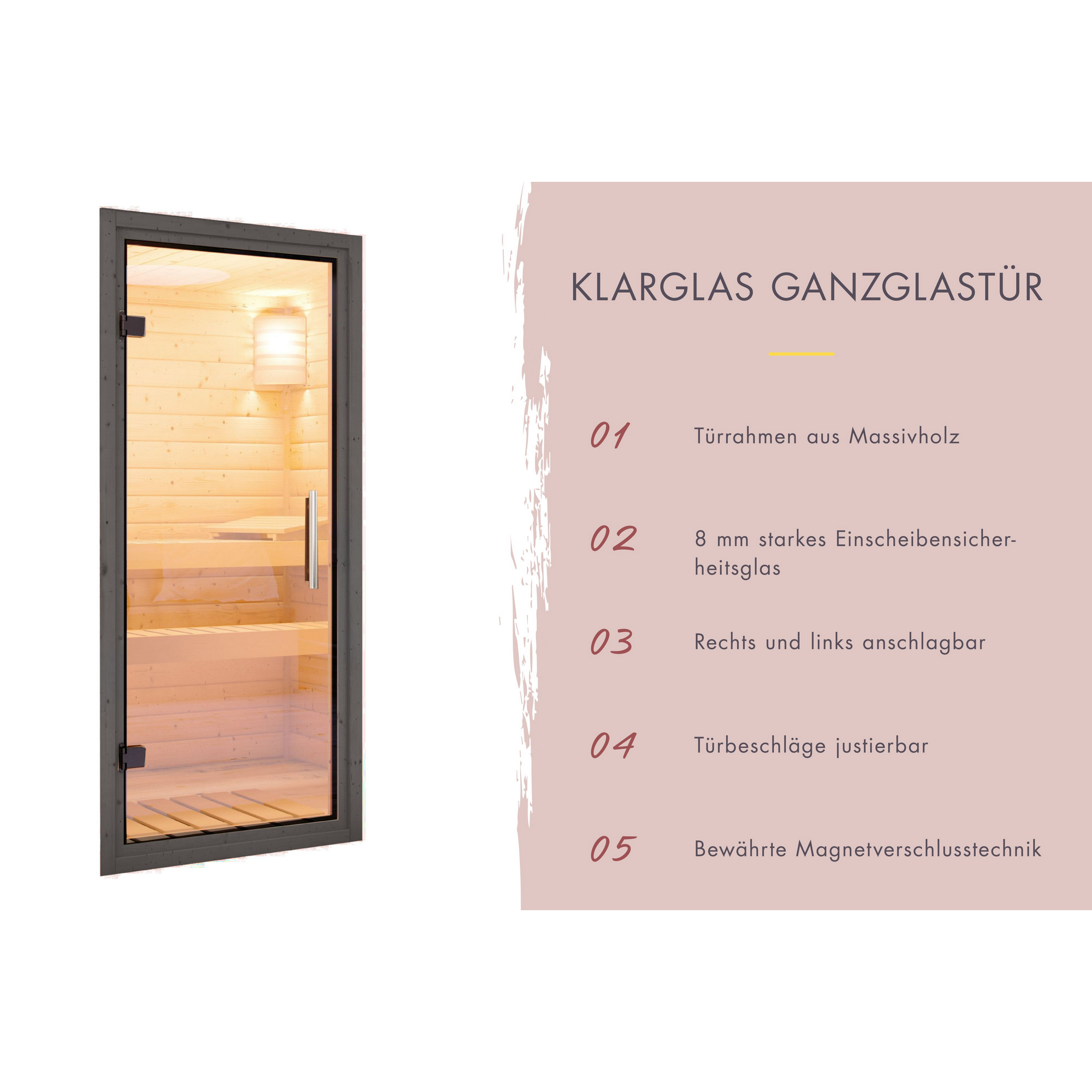 Saunahaus 'Aressa 2' anthrazit / graualuminium Ofen 9 kW Bio externe Steuerung 231 x 231,5 x 276 cm