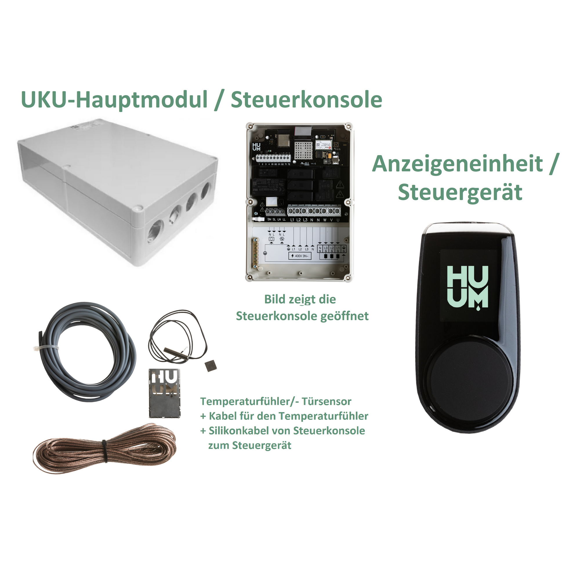 Saunaofen-Set mit Außensteuerung 9 kW und WiFi-Steuerung