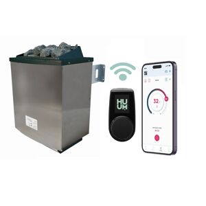 Saunaofen-Set mit Außensteuerung 9 kW und WiFi-Steuerung