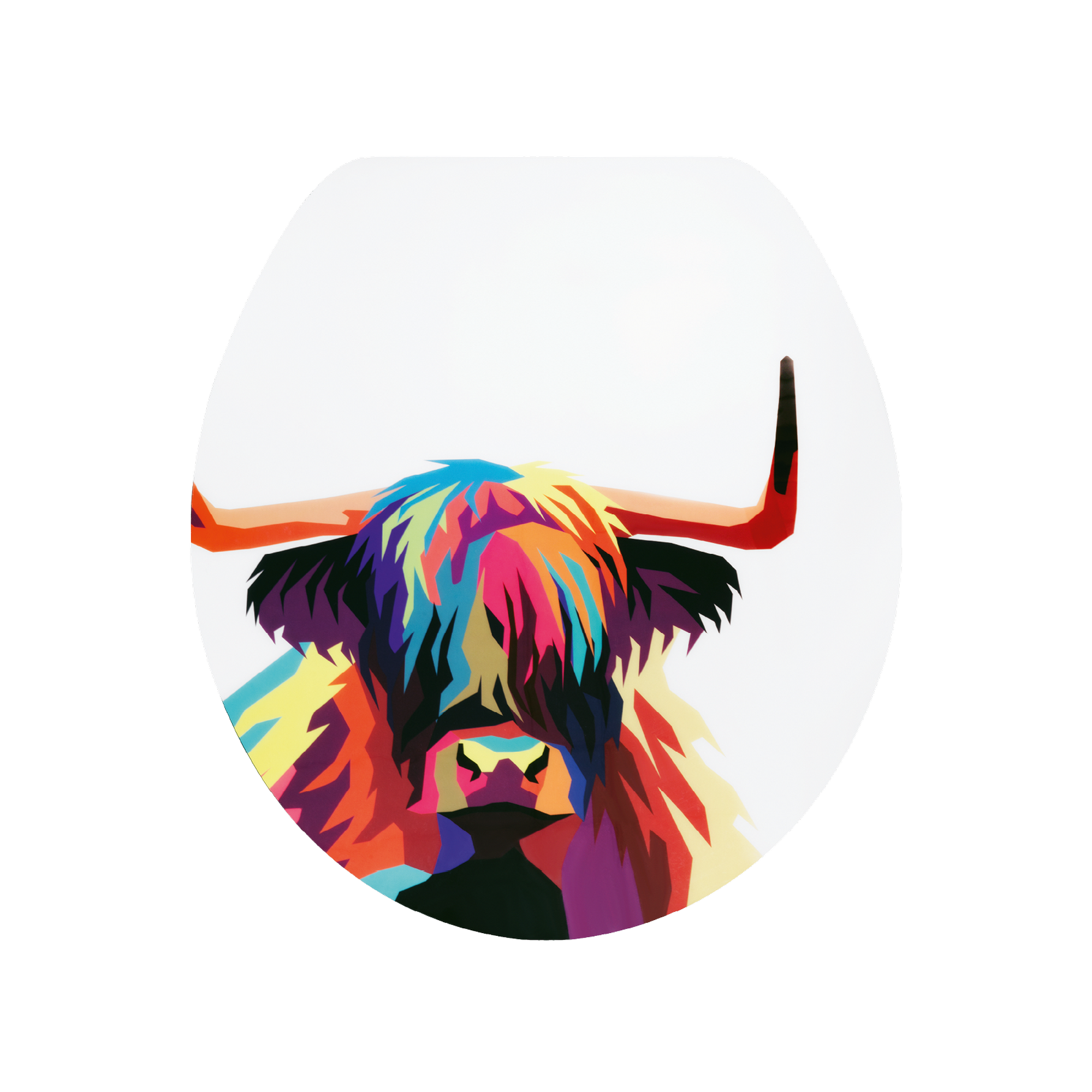 WC-Sitz 'Bulle' mit Absenkautomatik mehrfarbig Holzkern