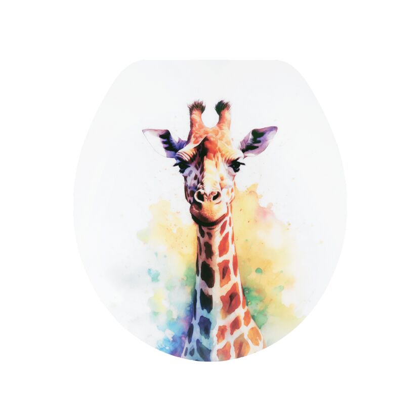 WC-Sitz 'Giraffe' mit Absenkautomatik mehrfarbig Holzkern