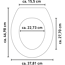WC-Sitz 'Papierboote' mit Absenkautomatik mehrfarbig Holzkern