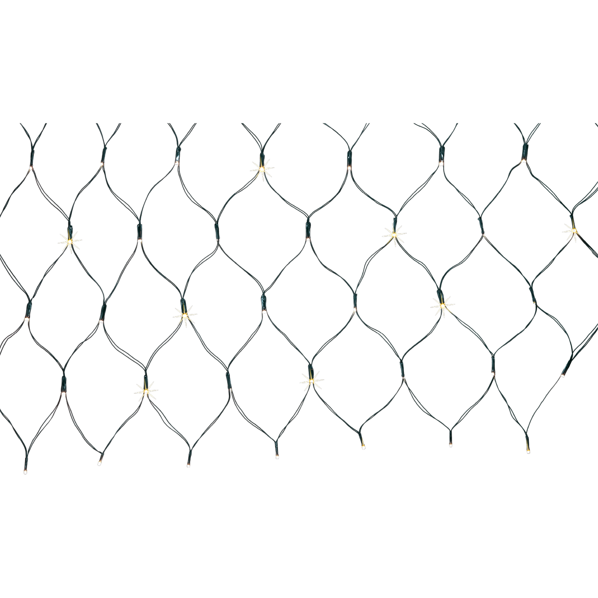 Solar Lichternetz mit 56 LEDs warmweiß 110 x 100 cm