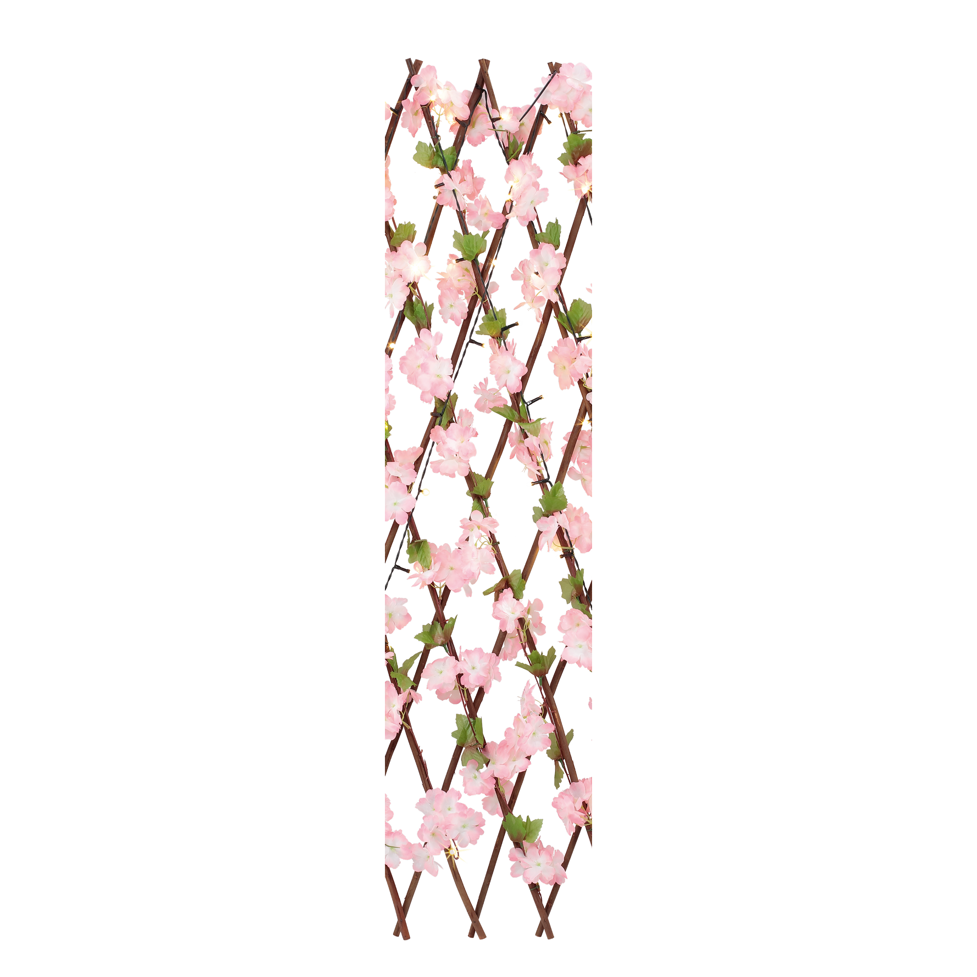 Solar Deko-Spalier 'Blumen' mit 100 LED´s 20/300 x 63/120 cm