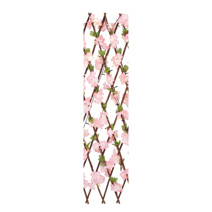 Solar Deko-Spalier 'Blumen' mit 100 LED´s 20/300 x 63/120 cm