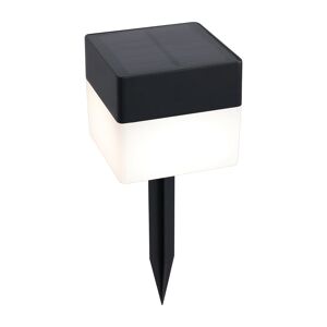 Solar Leuchte 3in1 weiß/schwarz USB-C eckig 9,7 x 8,6 cm