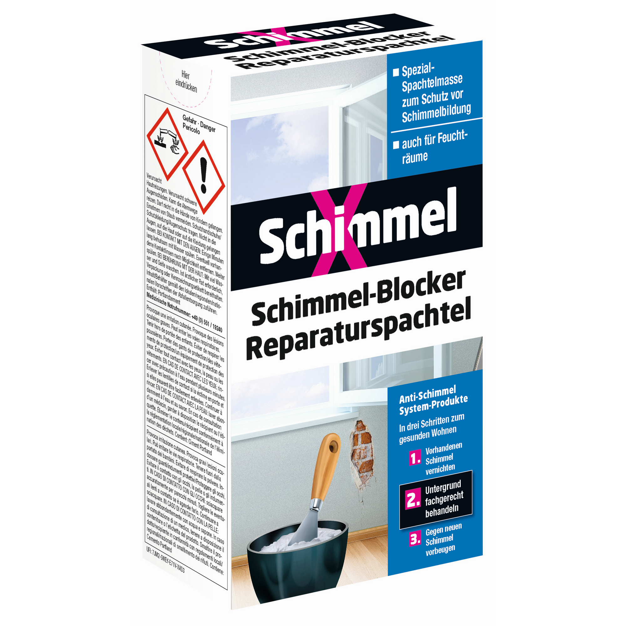 Schimmel-Blocker Reparaturspachtel 1 kg